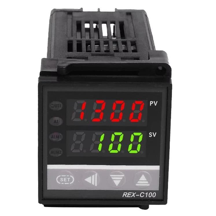 ✸ PID Rex RKG C100 Rex-C100 Output SSR 220V AC C 400C Module Modul Digital Temperature Temperatur Su
