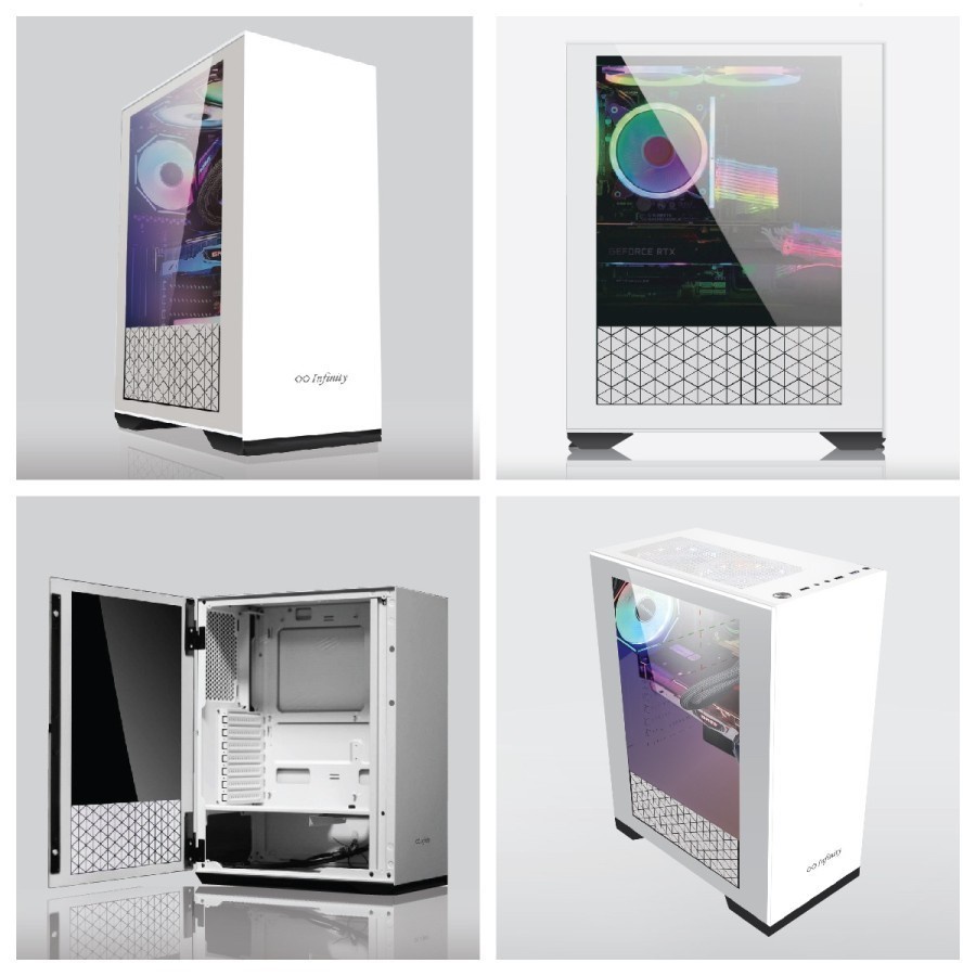 PC Case Gaming Infinity Flash V3 Whit Include 1Fan RGB