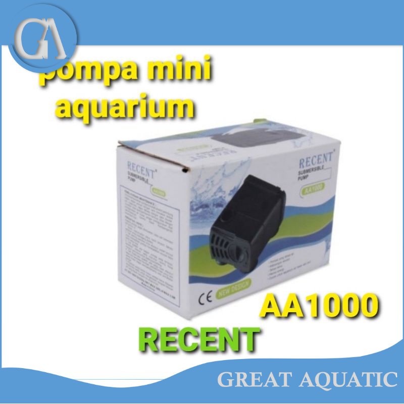 recent AA 1000 pompa aquarium mini power head mini mesin ikan mini