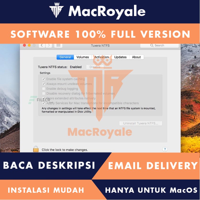 [MacOS] Tuxera NTFS Full Version Lifetime Full Garansi