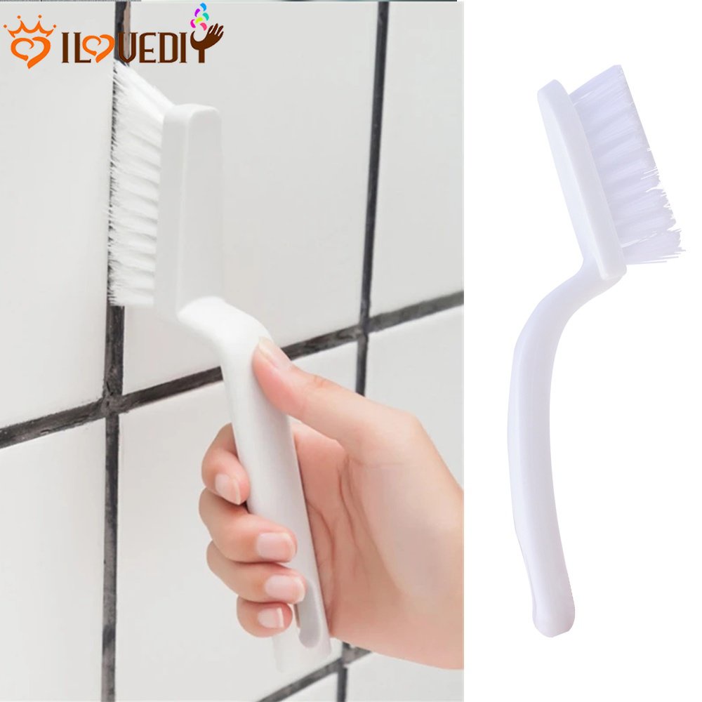 Sikat Pembersih Desain Lengkung Sudut Dinding Wastafel Alur Alat Pembersih Kerak Celah Jendela Sikat Penyapu Kotoran Ubin Lantai Sikat Penghilang Noda Untuk Asrama Rumah Kantor