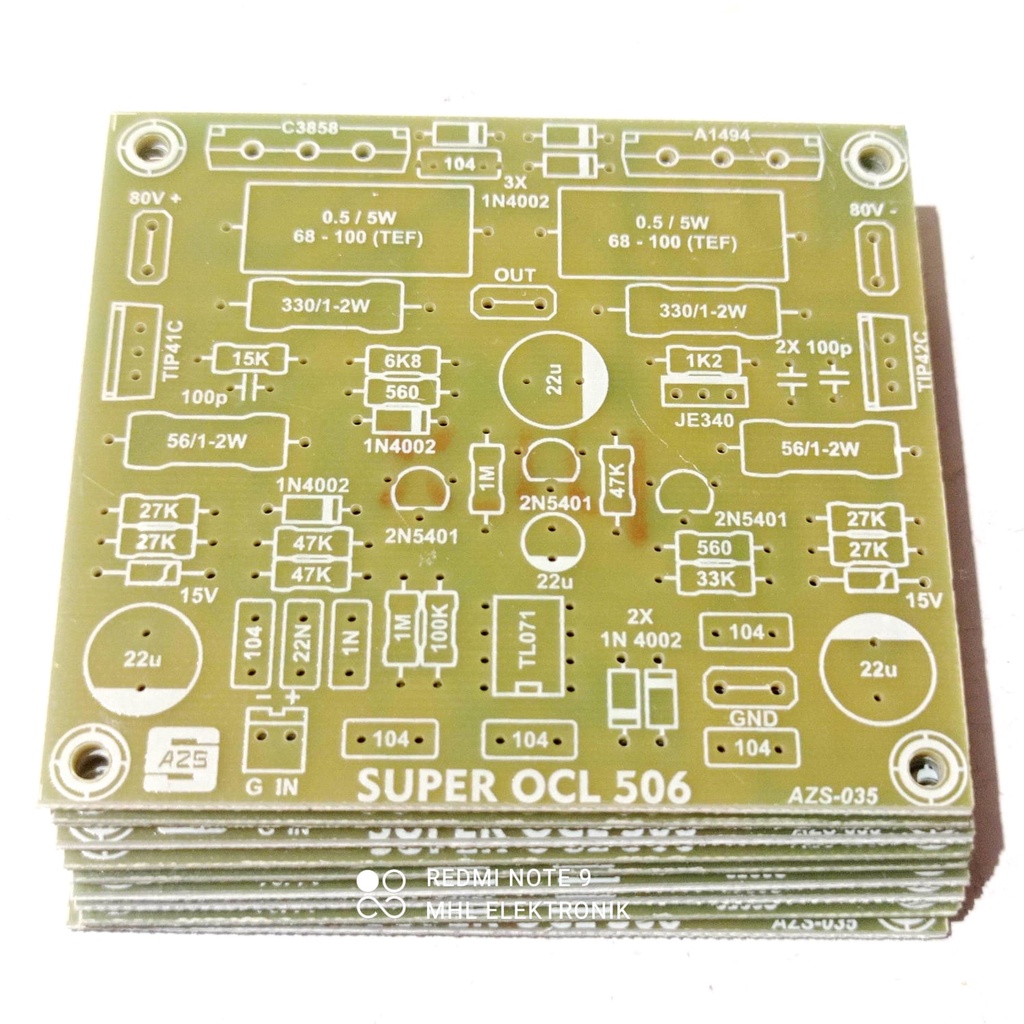 PCB SOCL 506 TEF FIBER FR4