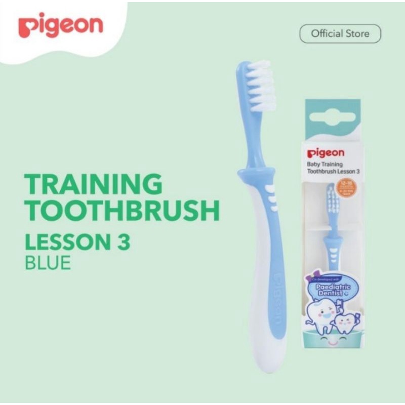 Pigeon Baby Training Toothbrush 12m+ lesson 3