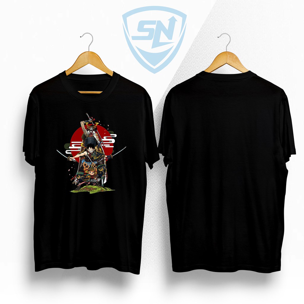 KAOS ANIME ONE PIECE / KAOS DISTRO ONE PIECE BERKUALITAS ALLSIZE S M L XL XXL 3XL 4XL 5XL