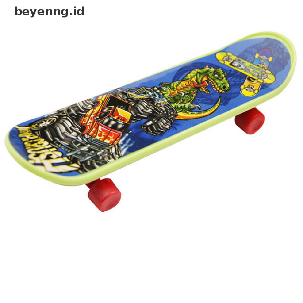 Beyen 1X Mini Finger Board Skateboard Novelty Anak Cowok Cewek Mainan Hadiah Untuk Pesta 3.7 &quot;ID