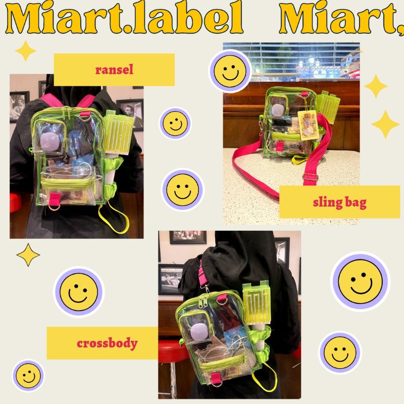 [ready stock] Tas PVC pink hijau konser show nct dream 127 the momentum jakarta (tas konser bahan mi