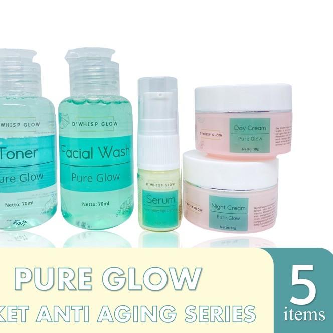 ✮ Eleora Dwhisp Glow Pure Glow Anti Aging Membersikan Flek/noda Hitam, Mencerahkan & Mengglowingkan 