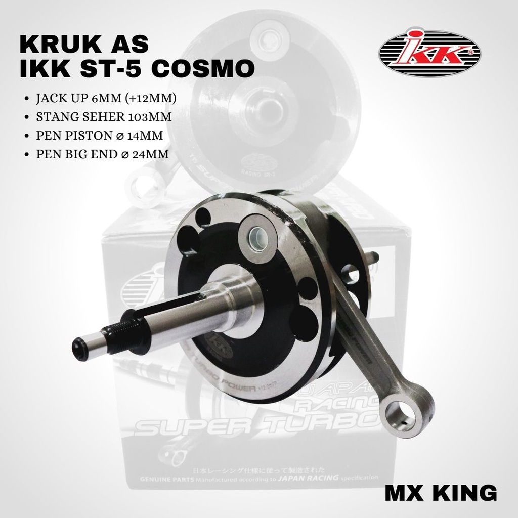 Crankshaft Kruk as IKK mx king up 6mm (12mm) 103L