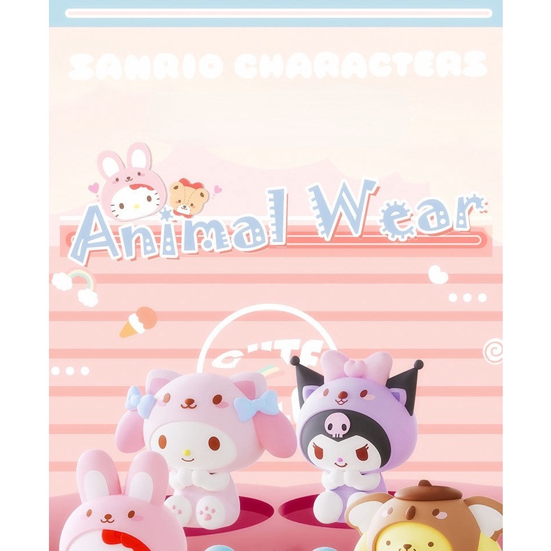 Kawaii Anime Sanrioed My Melody Kuromi Hello kt Lucu Kartun Pasangan Tas Gantungan Kunci Liontin Indah Tas Sekolah Key Buckle Hadiah Kecil