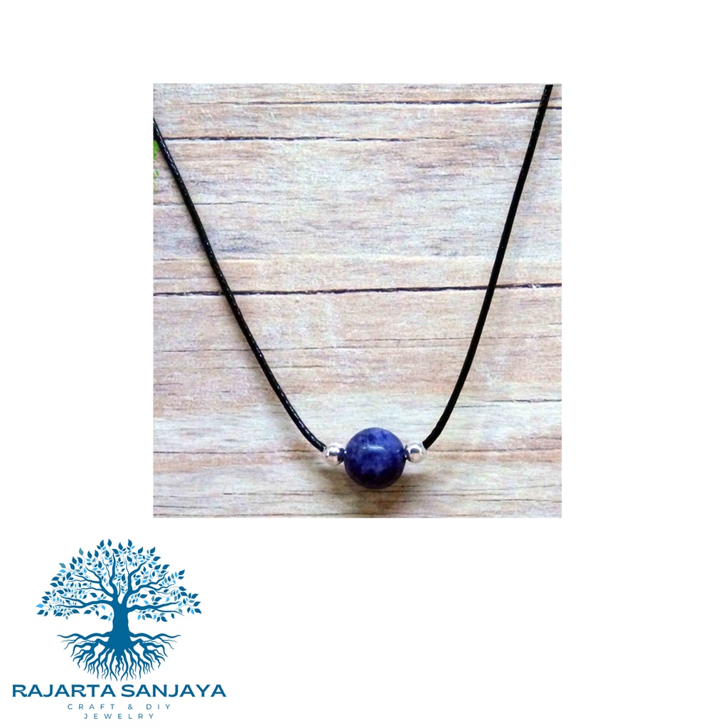 Kalung Batu Handmade Rajarta Batu Lapis Lazuli The Wisdom Stone
