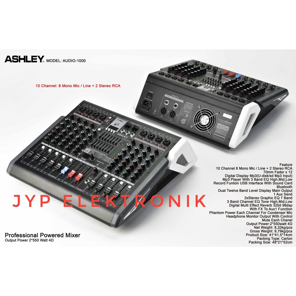 POWER MIXER ASHLEY AUDIO 1000 / ASHLEY AUDIO1000 ORIGINAL