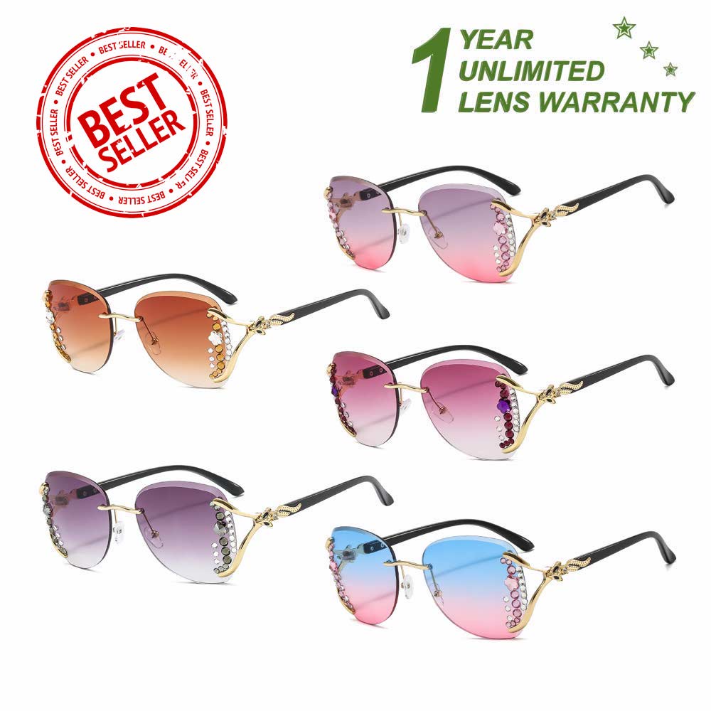 Kacamata UV400 - Anti Radiasi - Sunglasses Wanita Korea - HM8162 ( Group Solo ) D