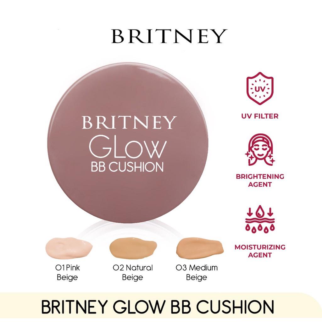 BRITNEY GLOW BB CUSHION SPF 40 PA++++ 15GR