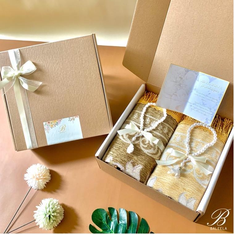 BOOMING Hampers Sajadah/Hampers Sajadah Couple/Kado Nikah Sajadah Couple/Hampers Sajadah Premium/Wed