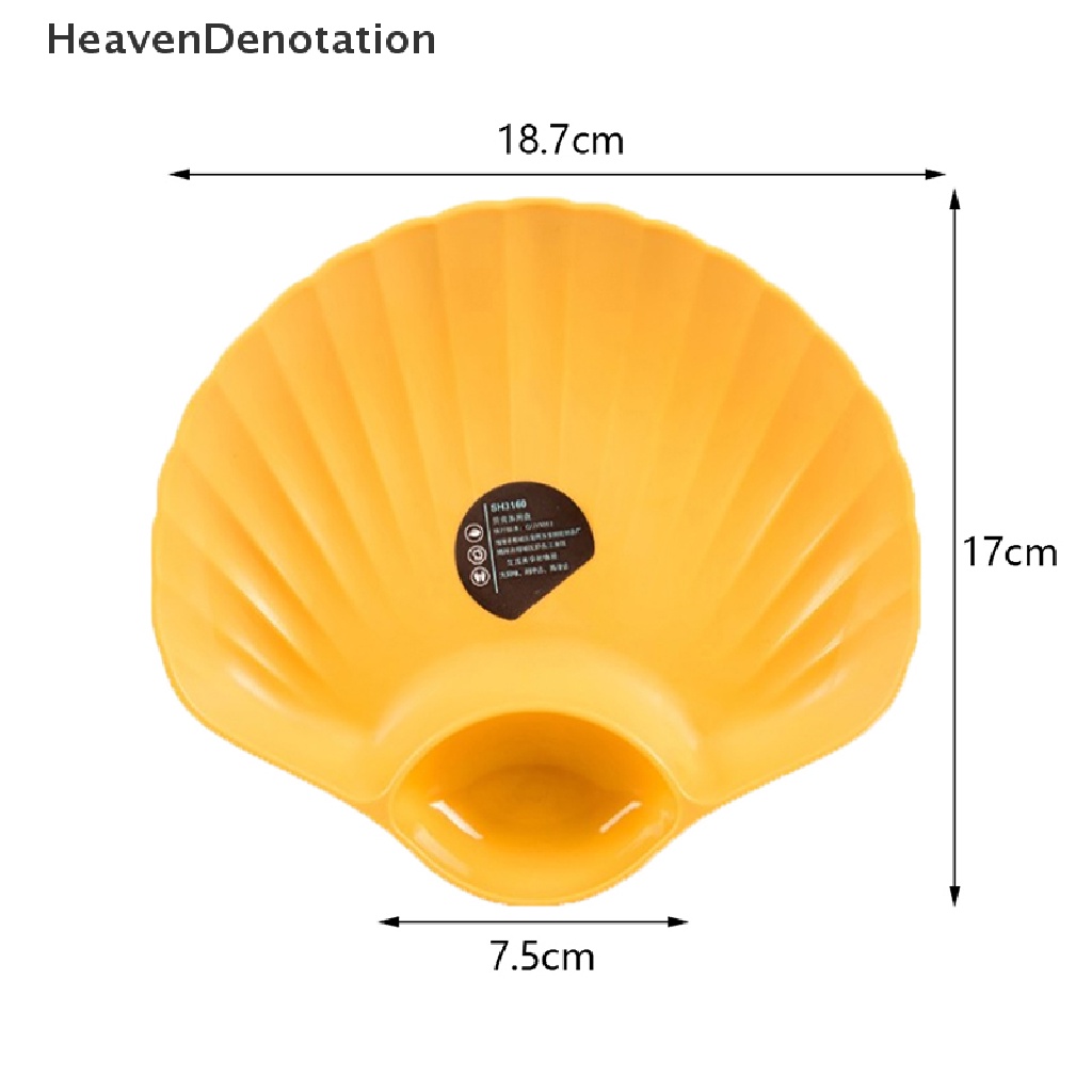 [HeavenDenotation] 1pc Shell Plate Green Dessert Family Sushi Breakfast Piring Snack Buah Kering HDV