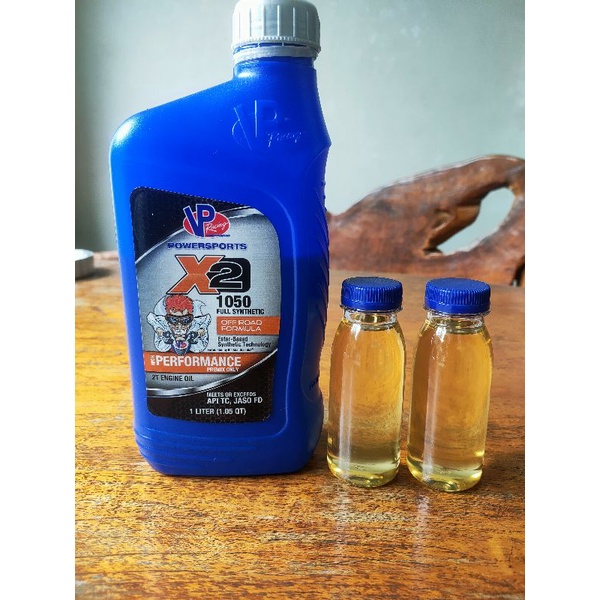 vp racing x2 1050 full synthetic oli samping motor 2T kemasan 100ml