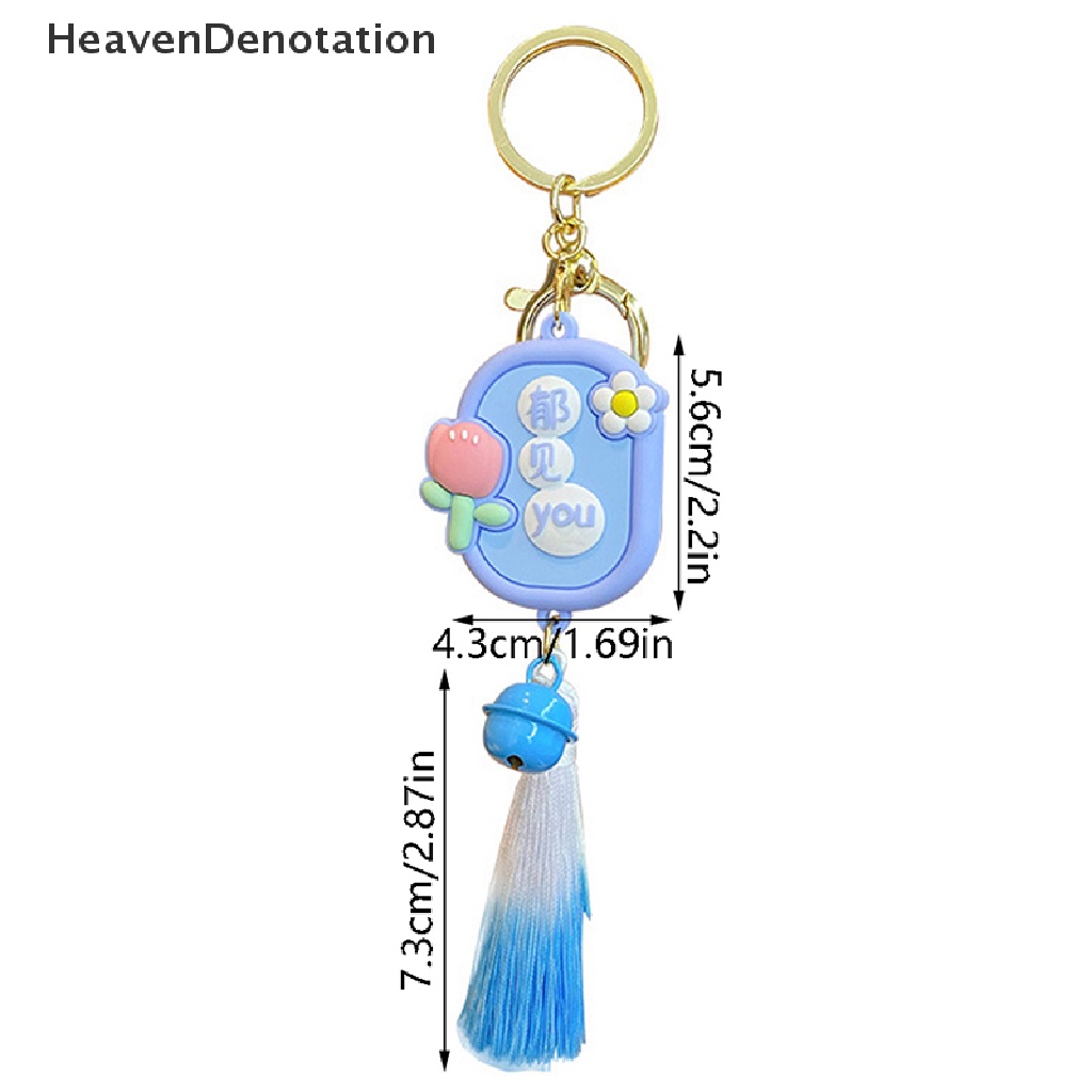 [HeavenDenotation] Kartun Beruntung Baik Berkah Gantungan Kunci Karet Gaya Cina Rumbai Beruntung Pasangan Kunci Mobil Dekorasi Pesona Liontin Keyfob Hadiah HDV