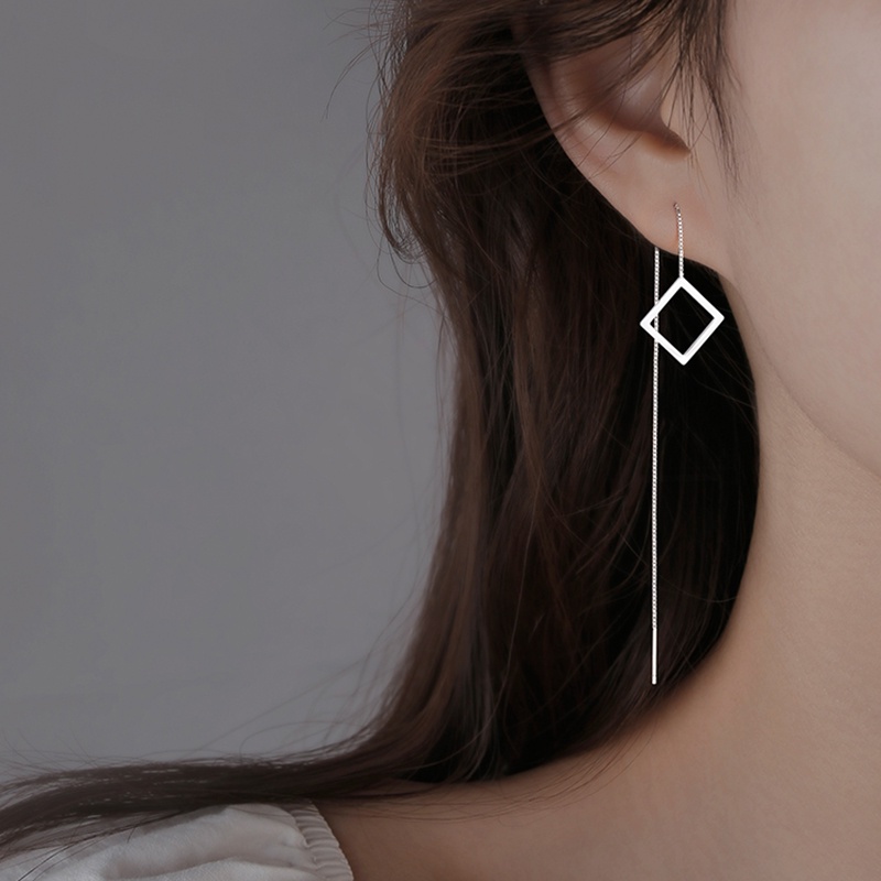 Geometris Segitiga Panjang Bar Drop Anting-Anting Untuk Wanita Minimalis Garis Telinga Menjuntai Fashion Hadiah