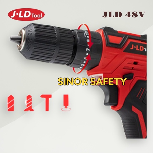 JLD JV88-48V Cordless Bor Drill Impact Wrench