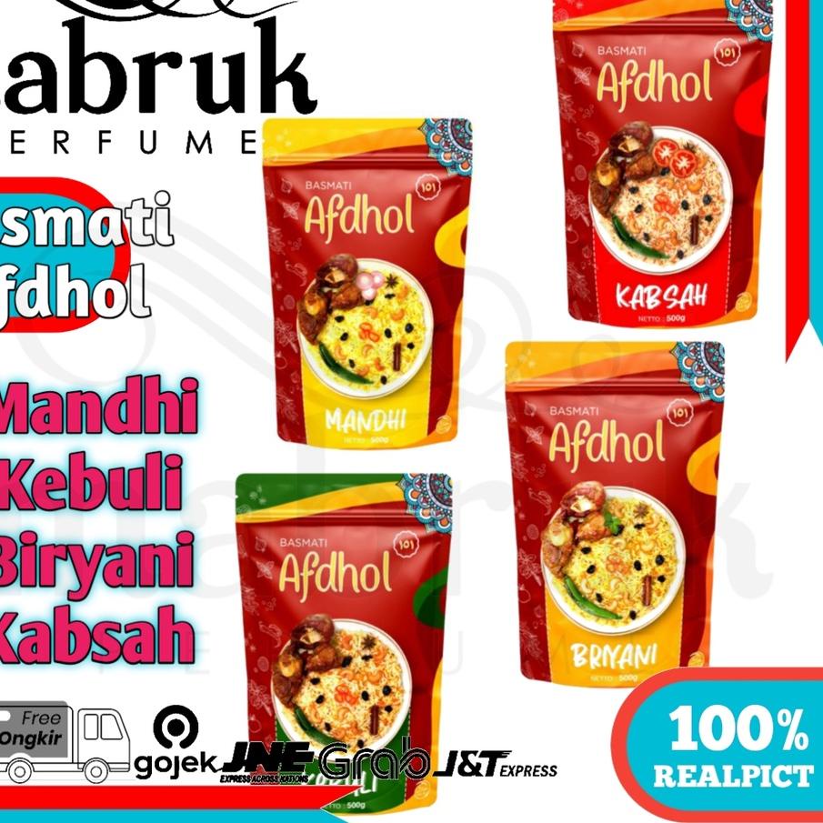 

۞ BASMATI PAKET MURAH Beras Afdhol Bumbu Nasi Mandhi Briyani Kabsah Kebuli Abu kas Afdol ➪