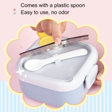 TOKO21--NEW!! KOTAK MAKAN FRIENDLY DINNERWARE LUNCHBOX  KODE 6773 SET FOR KIDS 750ML