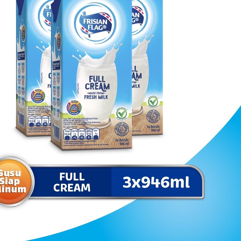 

➷ Frisian Flag Family UHT Full Cream 946 ml x 3 pcs ♙