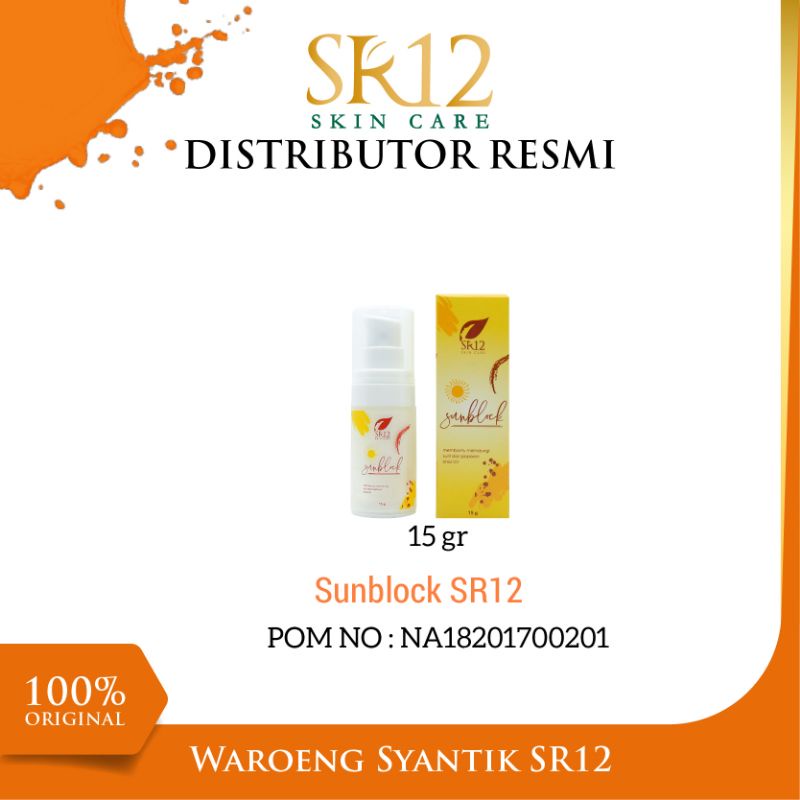 Terlaris  Sunblock SR12 Sunblock Wajah Sunblock Bpom