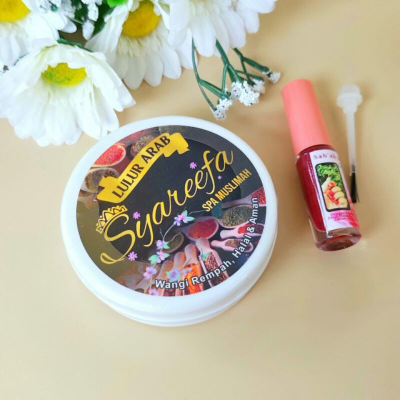 lulur arab syareefa 100% original/lulur arab rempah/lulur pemutih badan