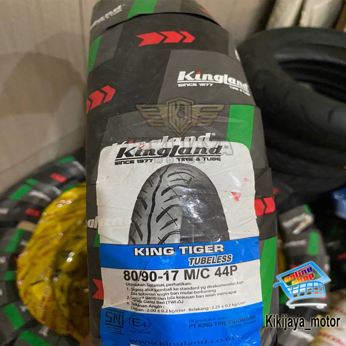 BAN TUBELESS 80/90-17 KINGLAND KING TIGER