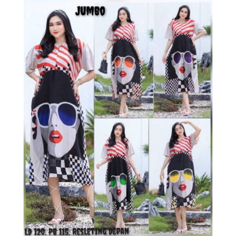 [BISA COD] Daster sofia dress viral/Daster sofia jumbo terbaru/Daster sovia jumbo