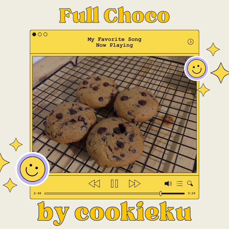 

Fudy Cookies by Cookieku varian rasa Full Chocolate