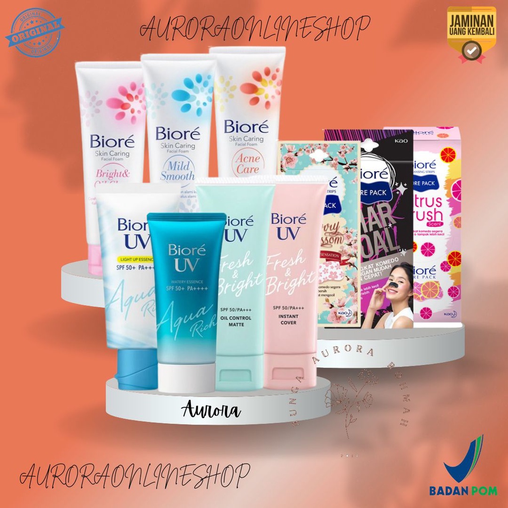 Biore Face Treatment | Biore Facial Foam | Biore Sunscreen | Biore Pore Pack