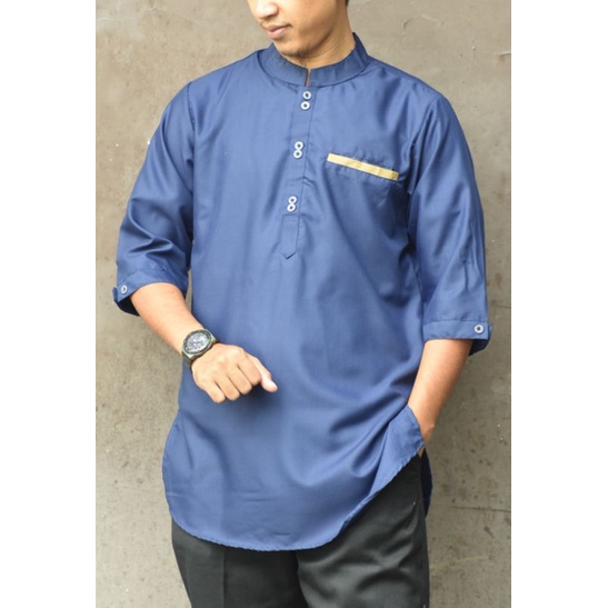 Baju Koko Kurta Dewasa tangan 3/4