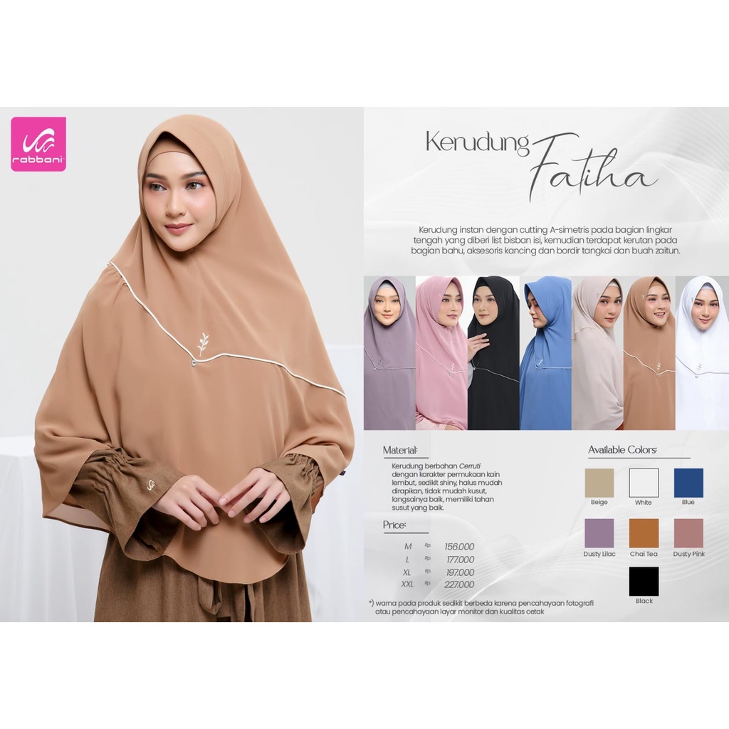Rabbani Diskon - Kerudung Fatiha Rabbani
