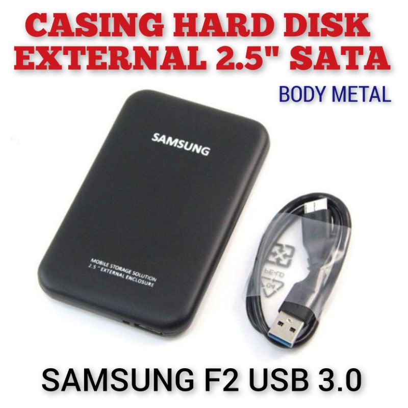 SAMSUNG F2 ENCLOSURE HDD SSD 2.5&quot; USB 3.0 ( CASING METAL HARD DISK EXTERNAL NOTEBOOK )