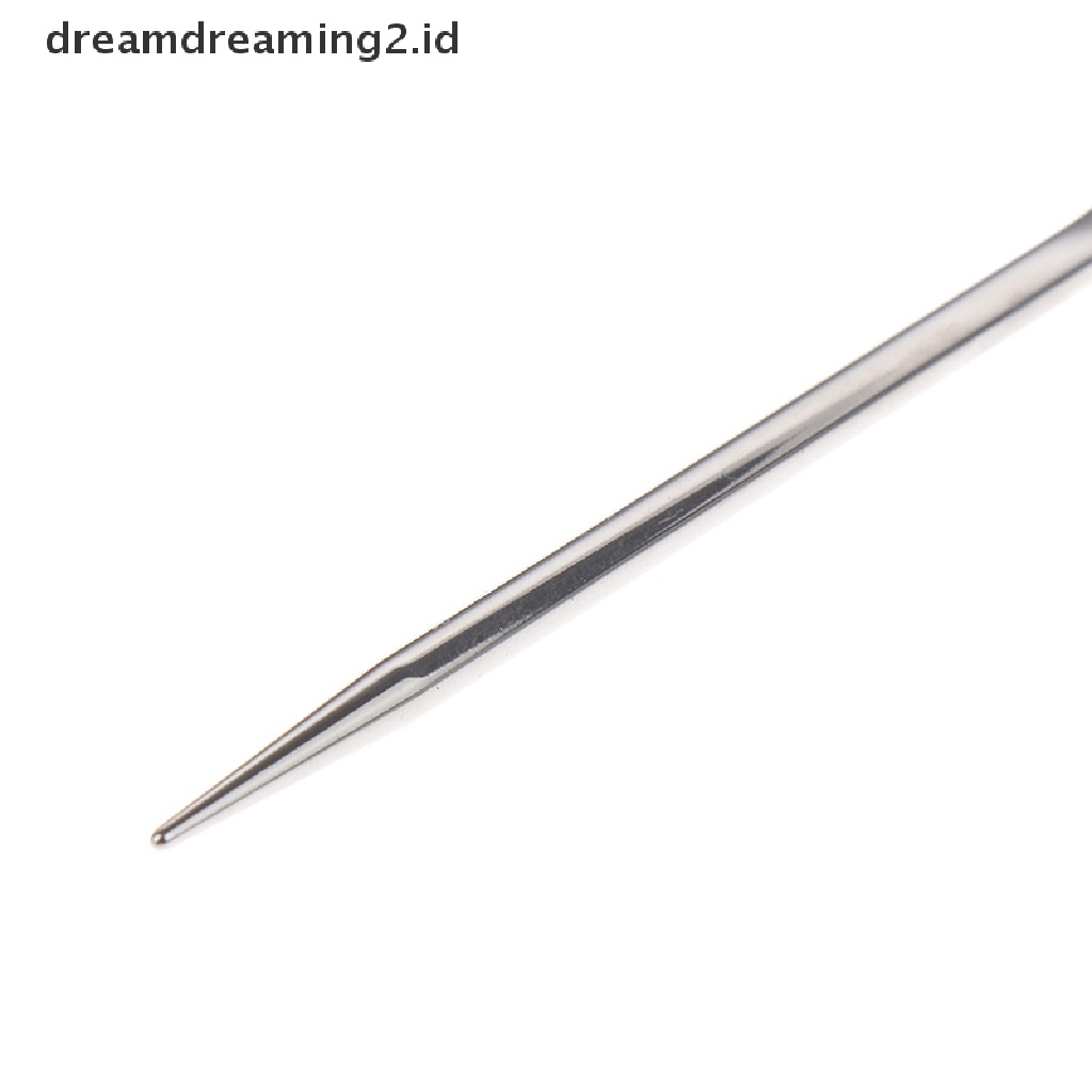 (dream) Spatula Toner Makeup Dual Head Bahan Stainless Steel Dengan Tongkat Pencampur Tas PU.