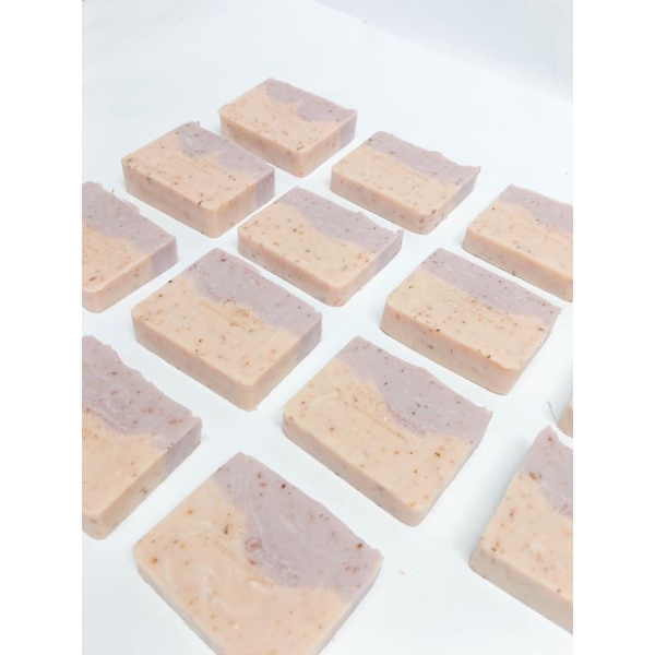 Lavender Rose Clay Handmade Natural Soap Bar / Sabun alami lavender