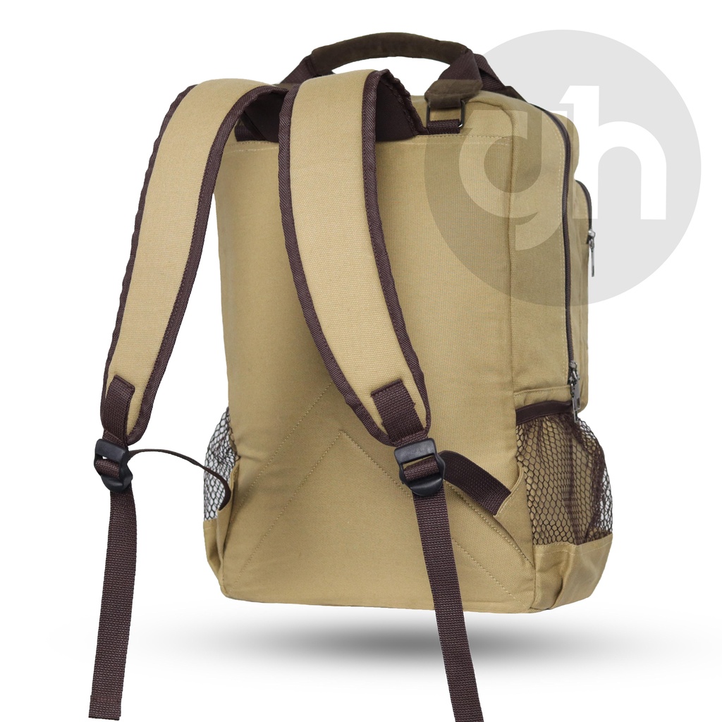 GH-Bag Tas Ransel Pria Wanita Tas Ransel Kanvas Monaco Backpack