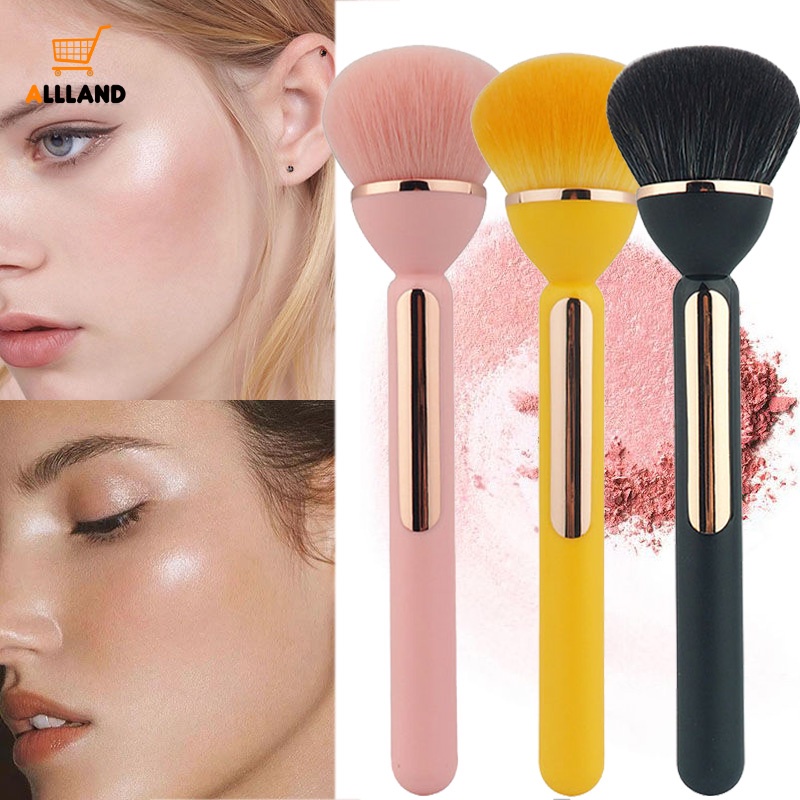 Professional Foundation Loose Powder Brush/Brush Kontur Bulu Halus Besar/Alat Makeup Wanita Serat Wol Imitasi