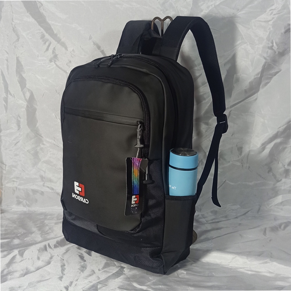 Carboni Make Mi Day Tas Ransel Waterprof Outdor Laptop 15 Inchi  Tas Gendong RAOO179  Original - NAVI + Raincover