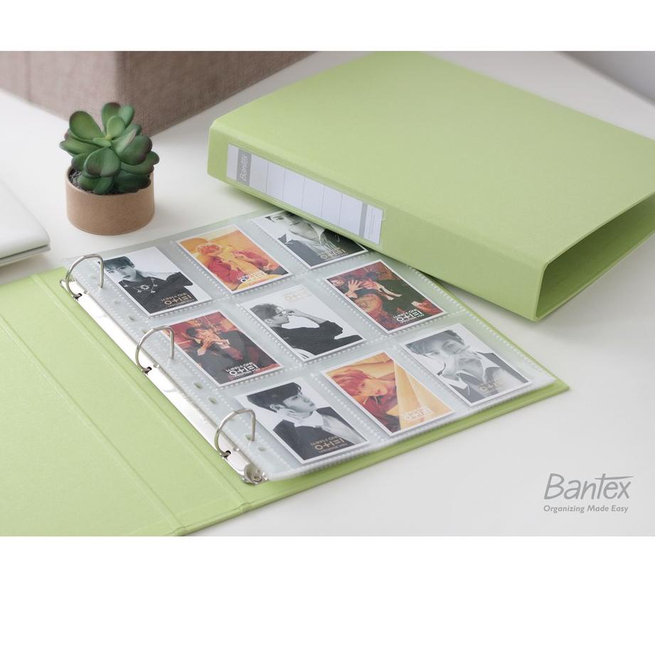 

✨TERBARU✨ Bantex Photocard Album A4 3 Ring Binder - Bubble Gum Color Green – 8322P72 murah