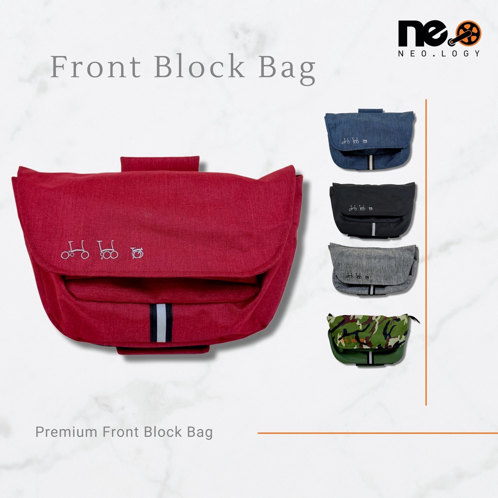 Tas Sepeda Lipat Front Block - Frontbag Neology