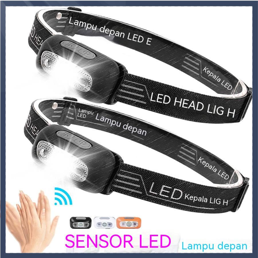 Sensor Lampu Depan COB Lampu Depan LED Lampu Obor Isi Ulang USB GD106 Lampu Induksi