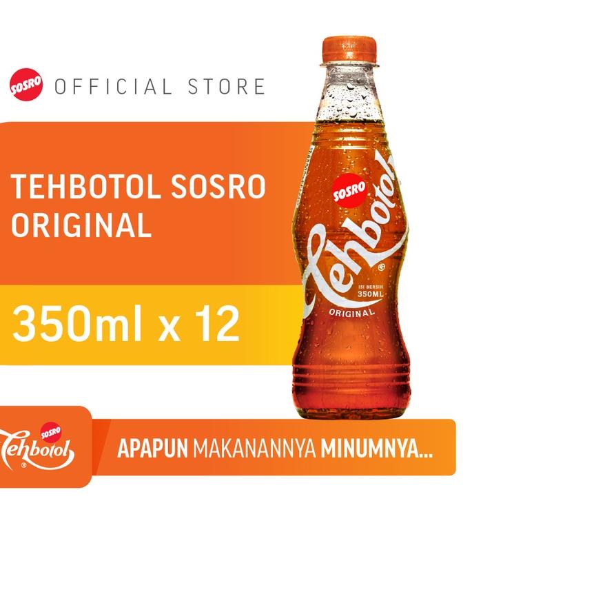 

❅ Tehbotol Sosro pet Original 350 ml isi 12 Pcs ♛