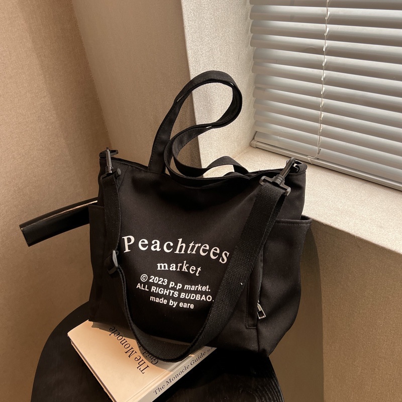 MB / Tas Selempang Bahu Wanita Fashion Bahan Kanvas Kekinian W05