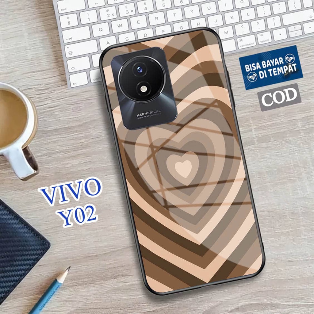 Softcase Glass Kaca VIVO Y02 - Casing HP VIVO Y02 [ S55 ].