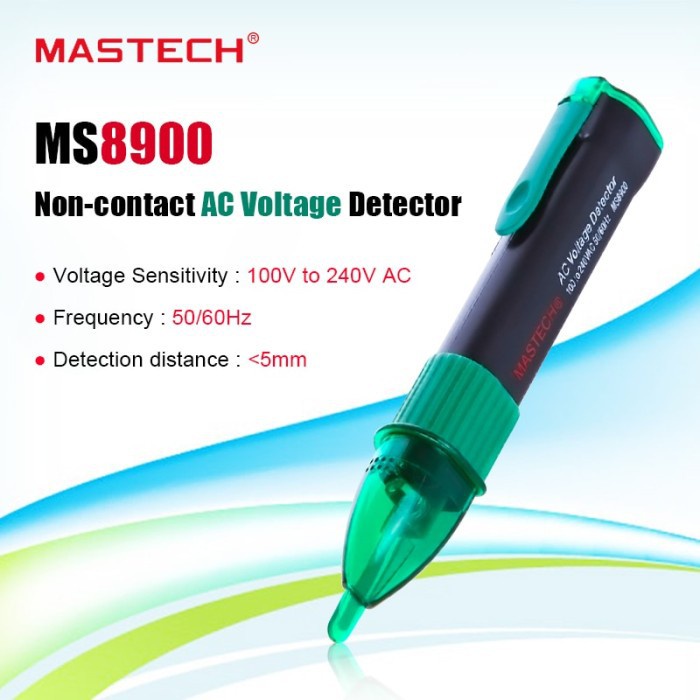 MASTECH MS8900 Non-Contact AC Voltage Detector - Test Pen Profesional