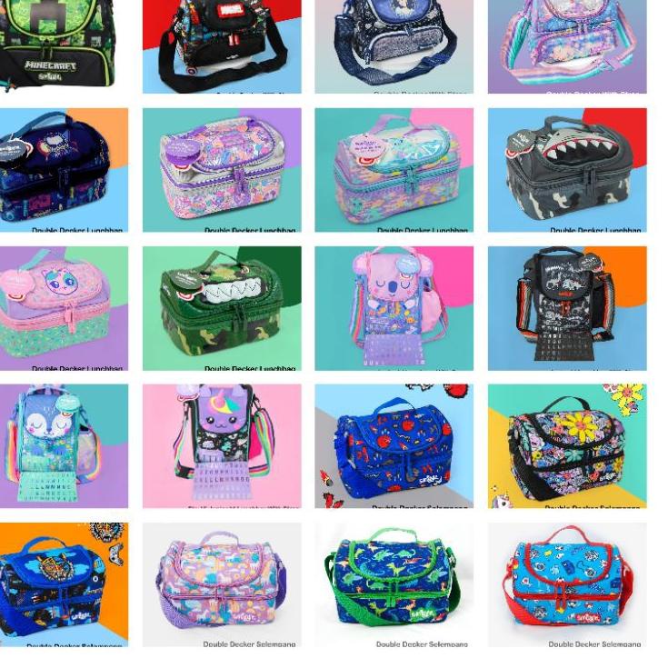 ➥ Smiggle double decker lunchbag/lunchbag Smiggle/TAs makan smiggle ☏