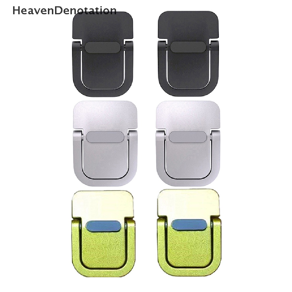 [HeavenDenotation] 2pcs Stand Laptop Untuk Keyboard Komputer Stand Riser Zinc Alloy Dudukan Laptop HDV