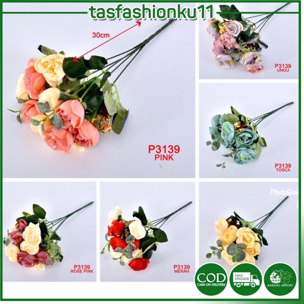 COD✔️ TF11 COD P3139 ( 1KG BISA 28 PCS ) BUNGA BUKET /BUNGA DEKORASI DAN TANAMAN ARTIFISIAL /PESTA